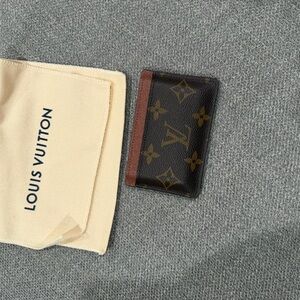 Louis Vuitton Brown and Gold Monogram Card Case